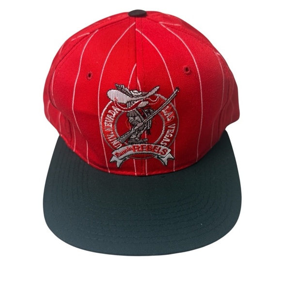 Vintage Starter UNLV Runnin' Rebels hat pinstripe rare 90's - Picture 1 of 7